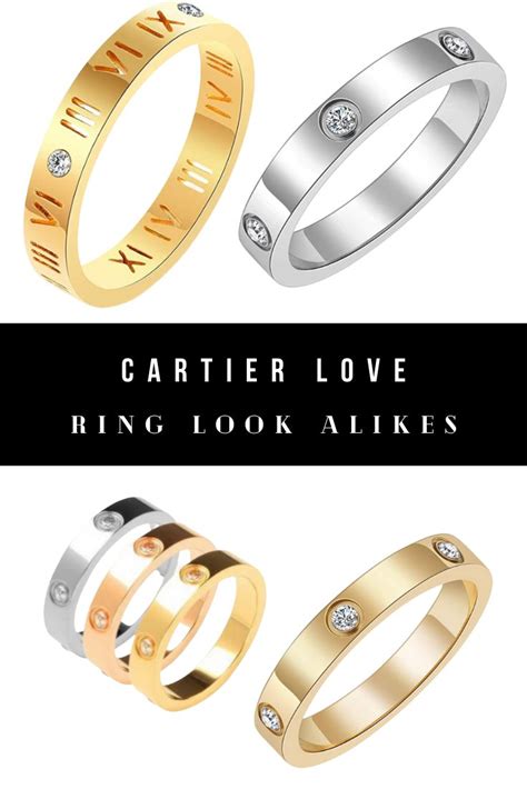 cartier love ring dupe|cartier look alike ring.